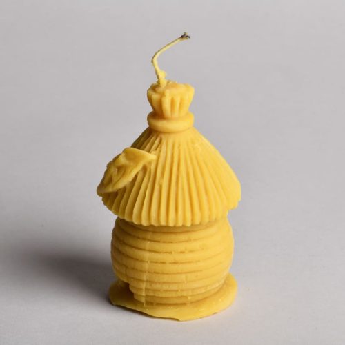 Bougie grande hutte avec feuille